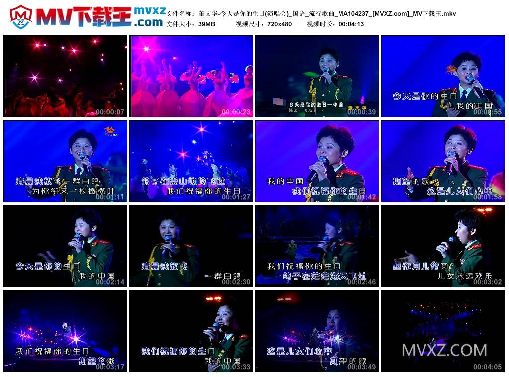 董文华-今天是你的生日(演唱会)_国语_流行歌曲_MA104237